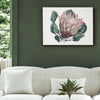 Dragon Leaf Flower Floral Canvas Wall Art Print - 12"x16"